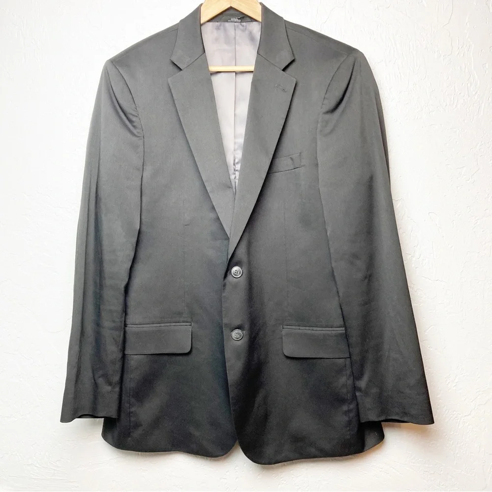 Mens haggar tailored fit suit coat dark grey
